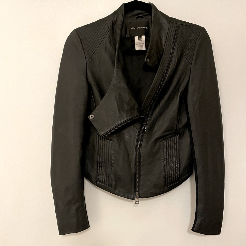 MM Couture Black Leather Jacket